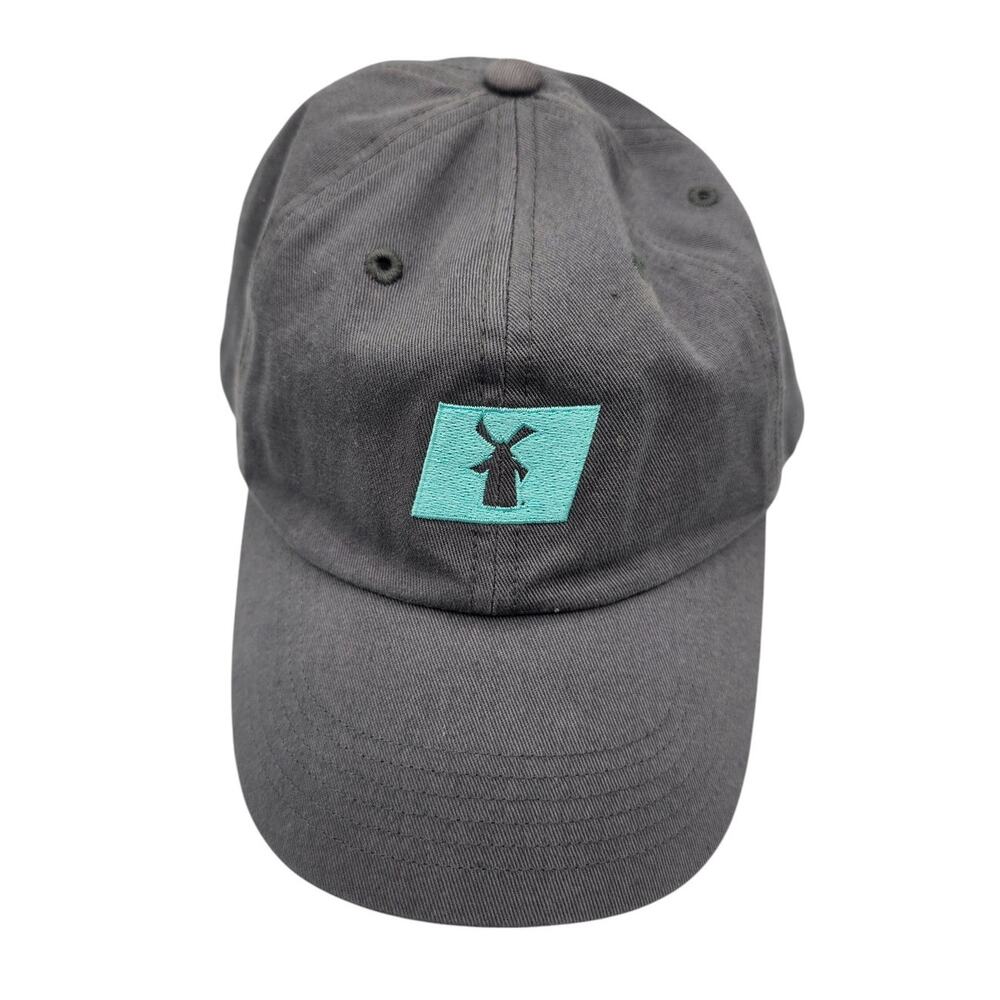 Dutch Bros Coffee Strapback baseball Hat Gray Teal Cheers to the Wiseman